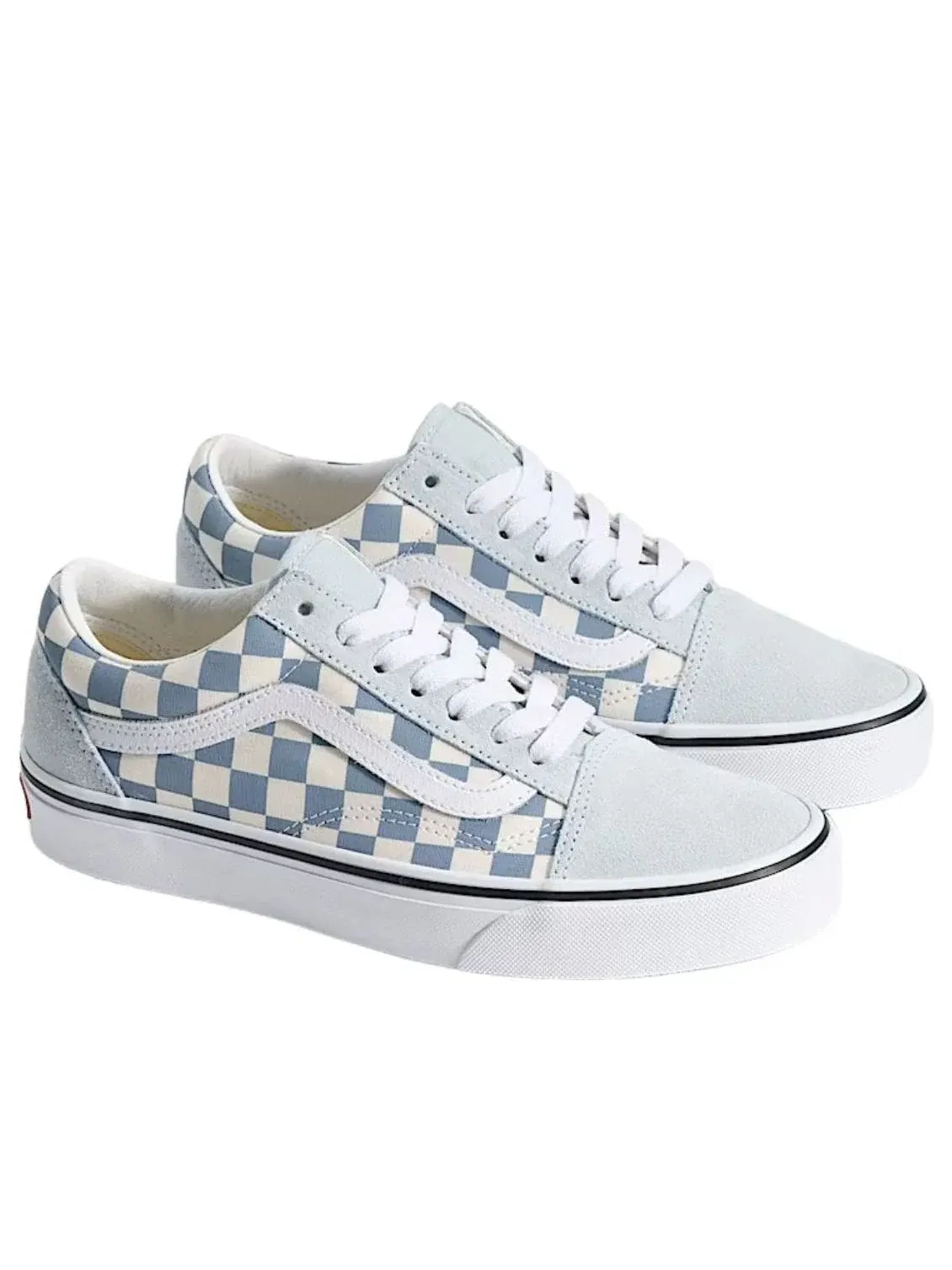 Кеды Vans Old Skool Checkerboard 'Dawn Mist Blue' VN000D6WFOA — изображение 2 из 4, синий
