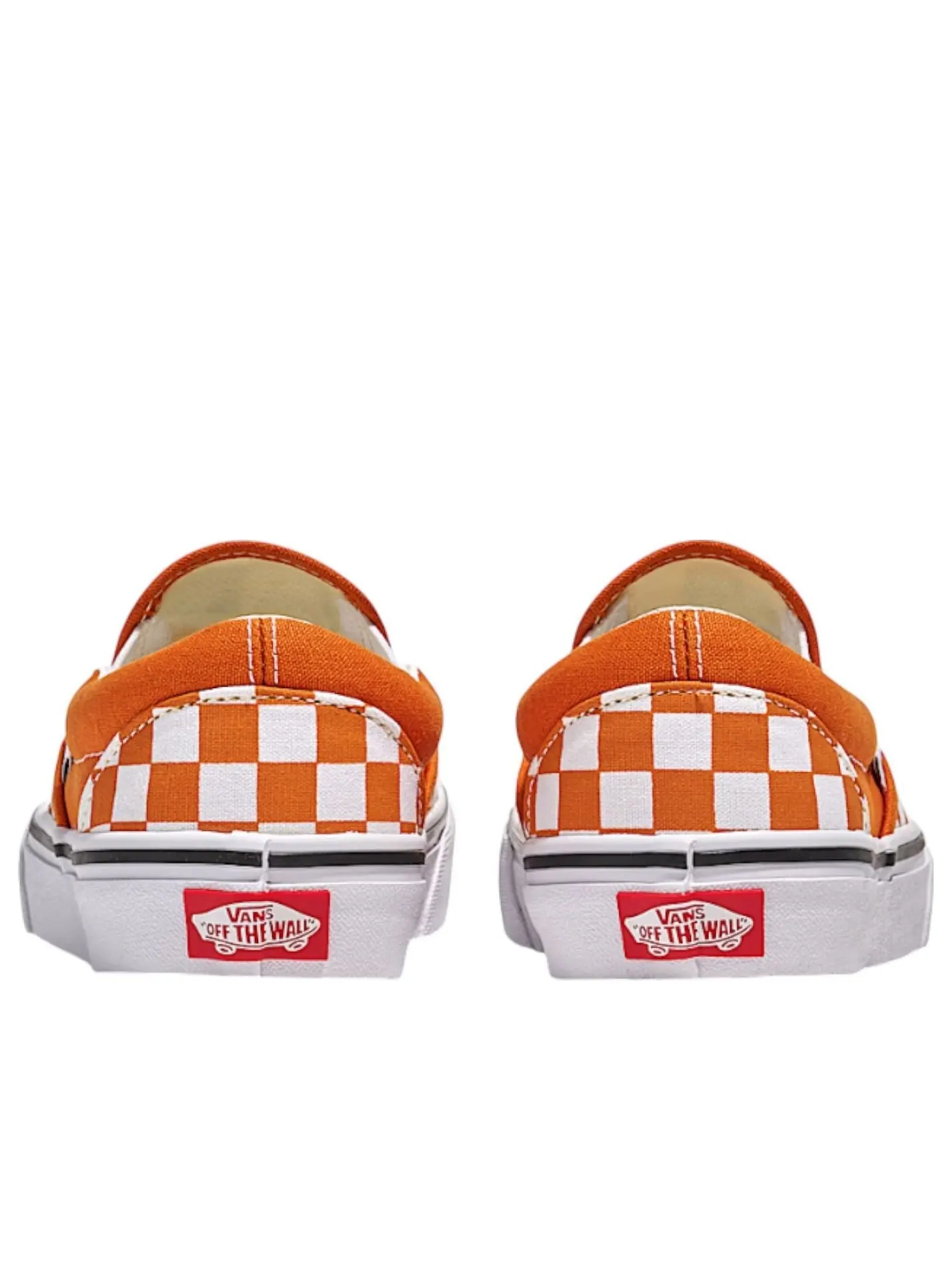 Кроссовки Vans Classic Slip-On Checkerboard 'Marmalade Orange' — изображение 3 из 4, оранжевый