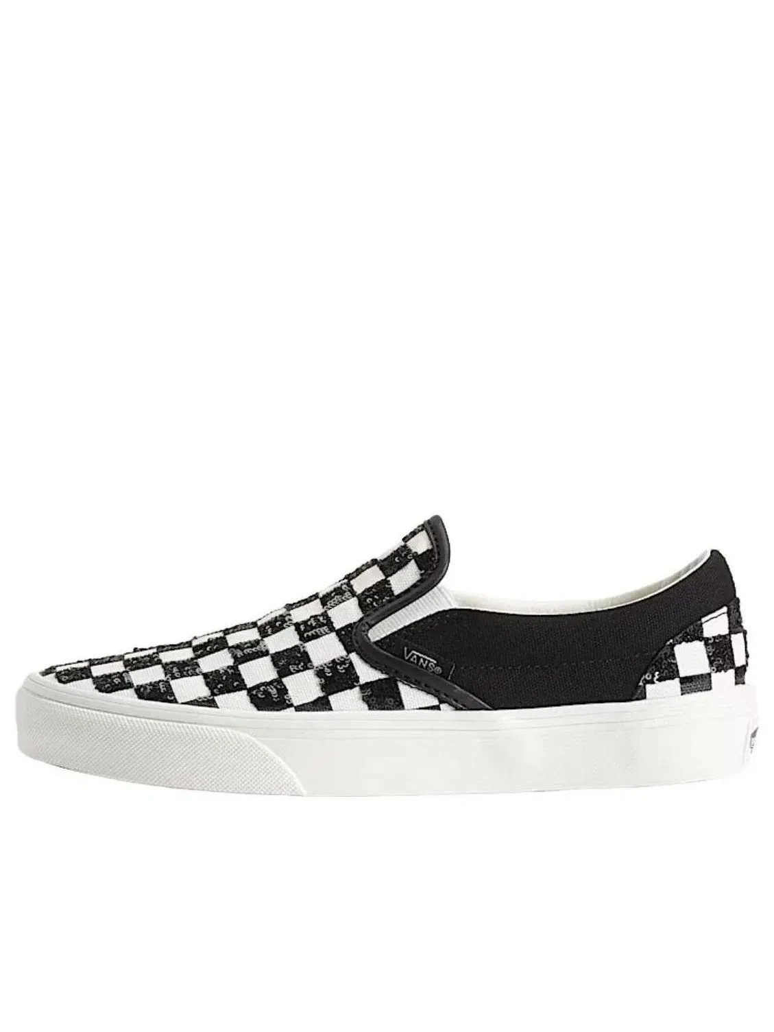 Мужские кеды Slip-On с принтом Vans Classic Slip-On Checkerboard — изображение 1 из 4, белый