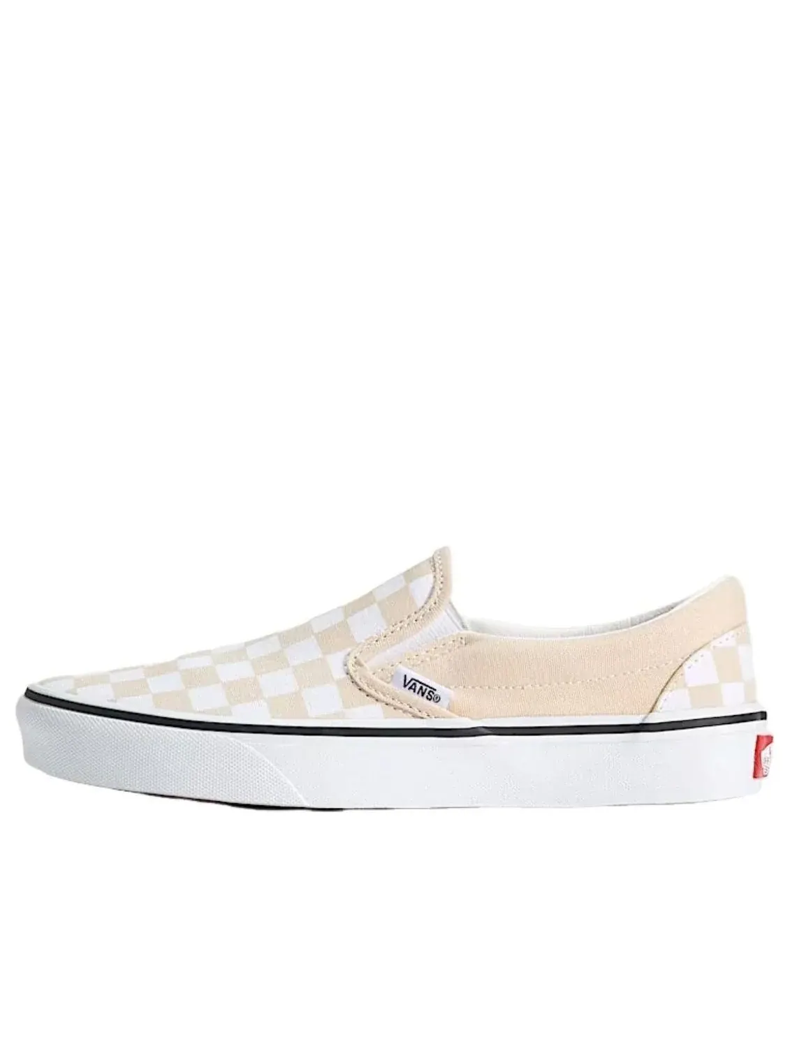 Слипоны Vans Classic Slip-On Checkerboard 'Creme Brule Beige' — изображение 1 из 4, бежевый