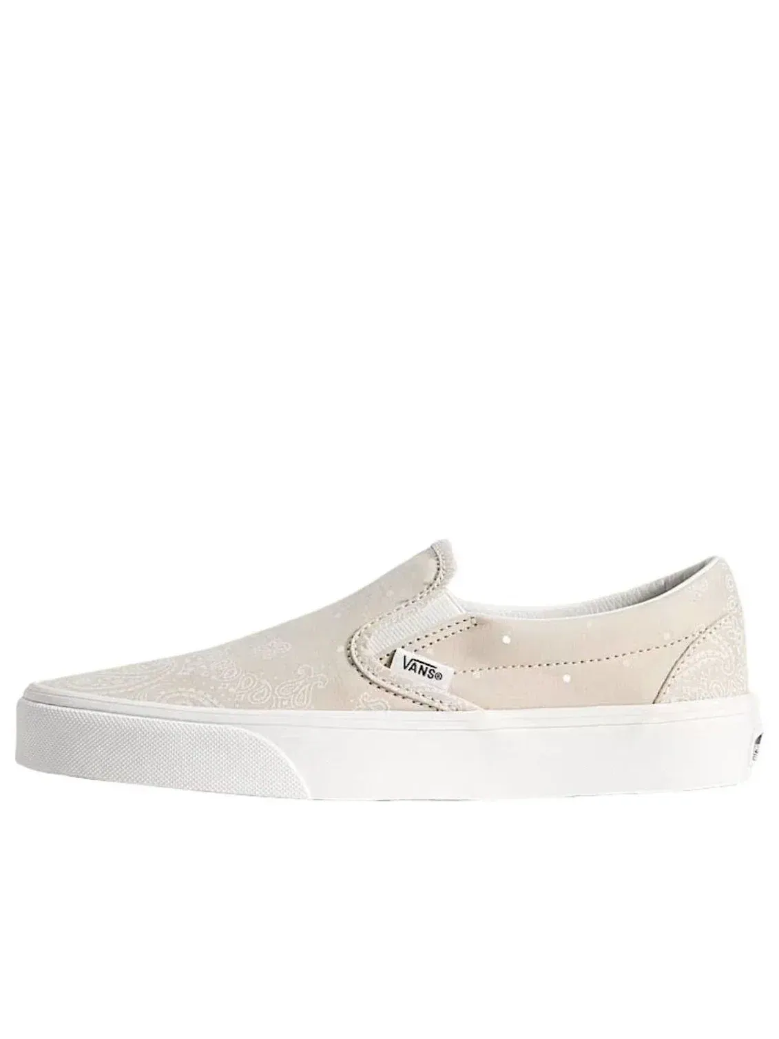 Слипоны Vans Classic Slip-On 'Oatmeal Beige White' VN000D6YOTM — изображение 1 из 4, бежевый