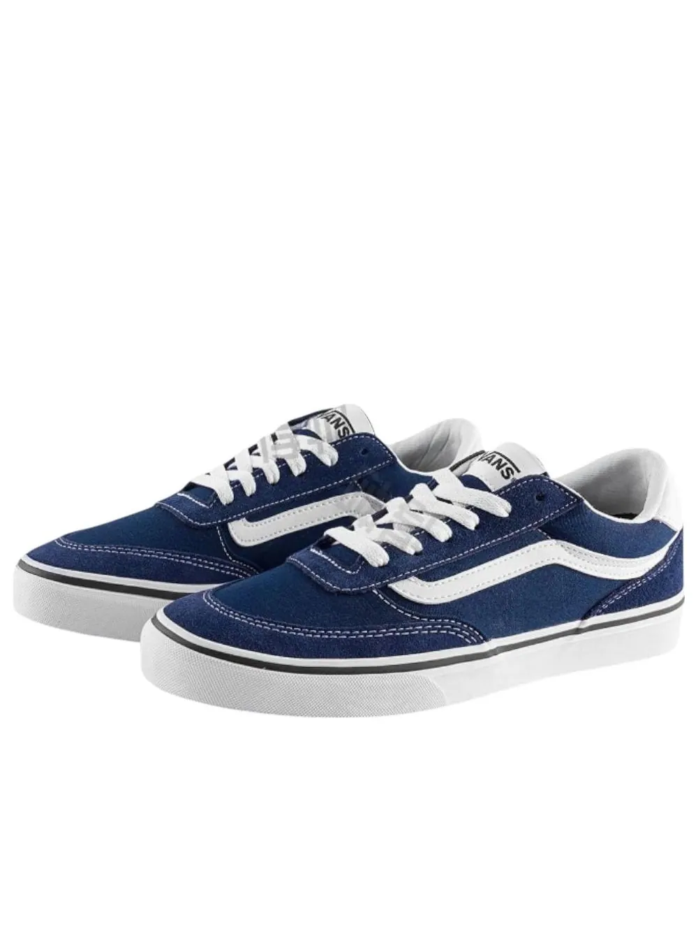 Кроссовки Vans Brooklyn LS 'Navy White' — изображение 2 из 4, темно-синий