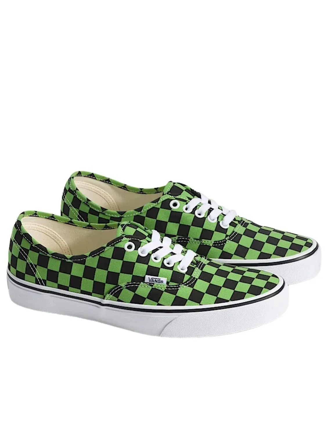 Кроссовки Vans Authentic Checkerboard 'Green Black' VN000D7Y203 — изображение 2 из 4, зеленый
