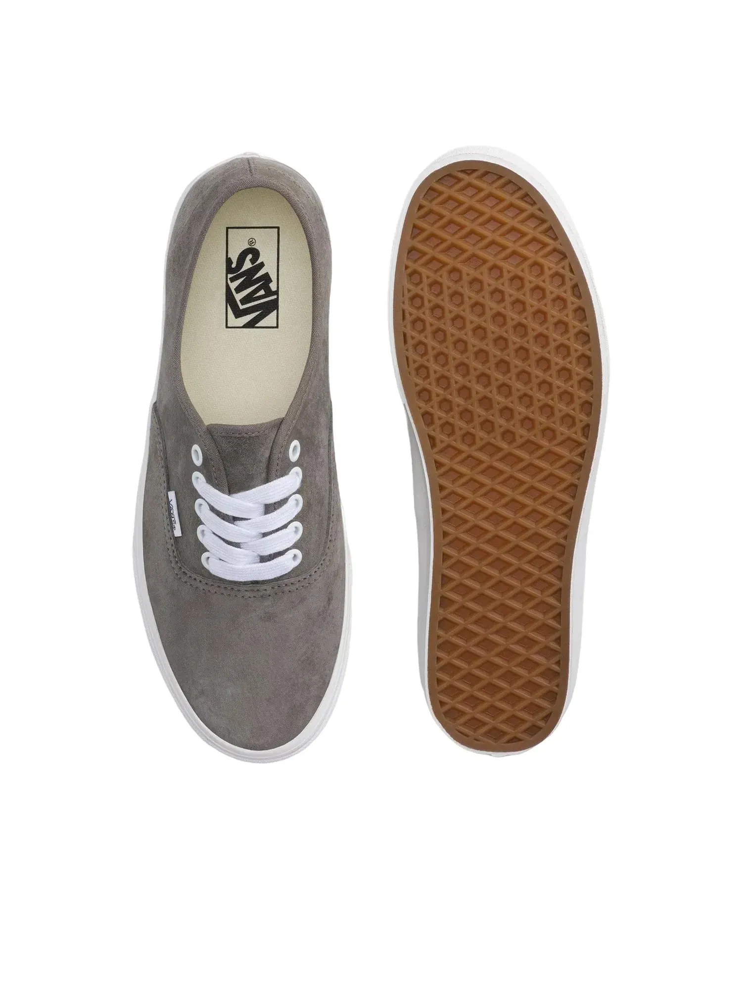 Мужские кеды на шнуровке из замши Vans Authentic — изображение 4 из 4, коричневый