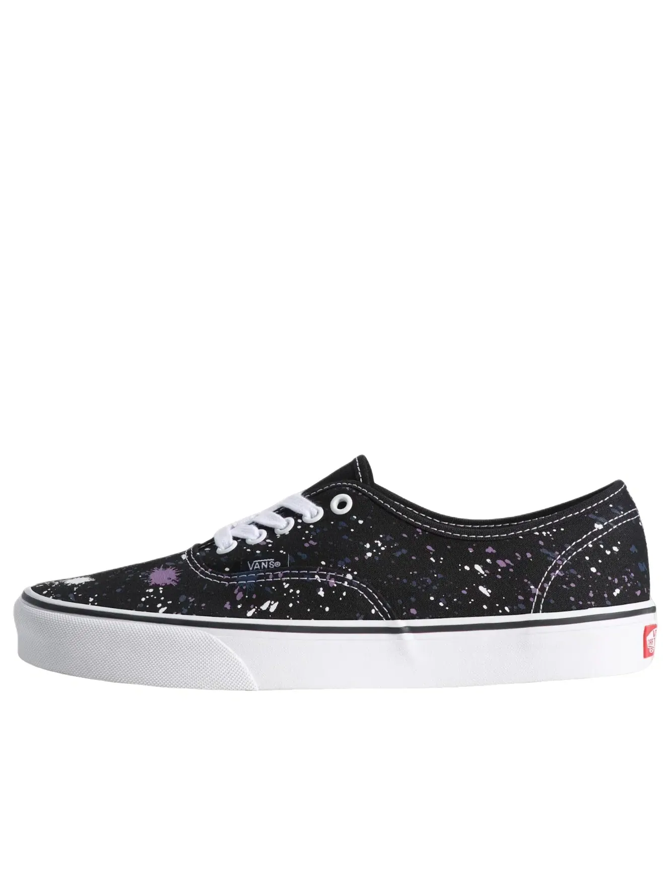 Мужские кеды с низким верхом Vans Authentic Splatter Black — изображение 1 из 4, черный