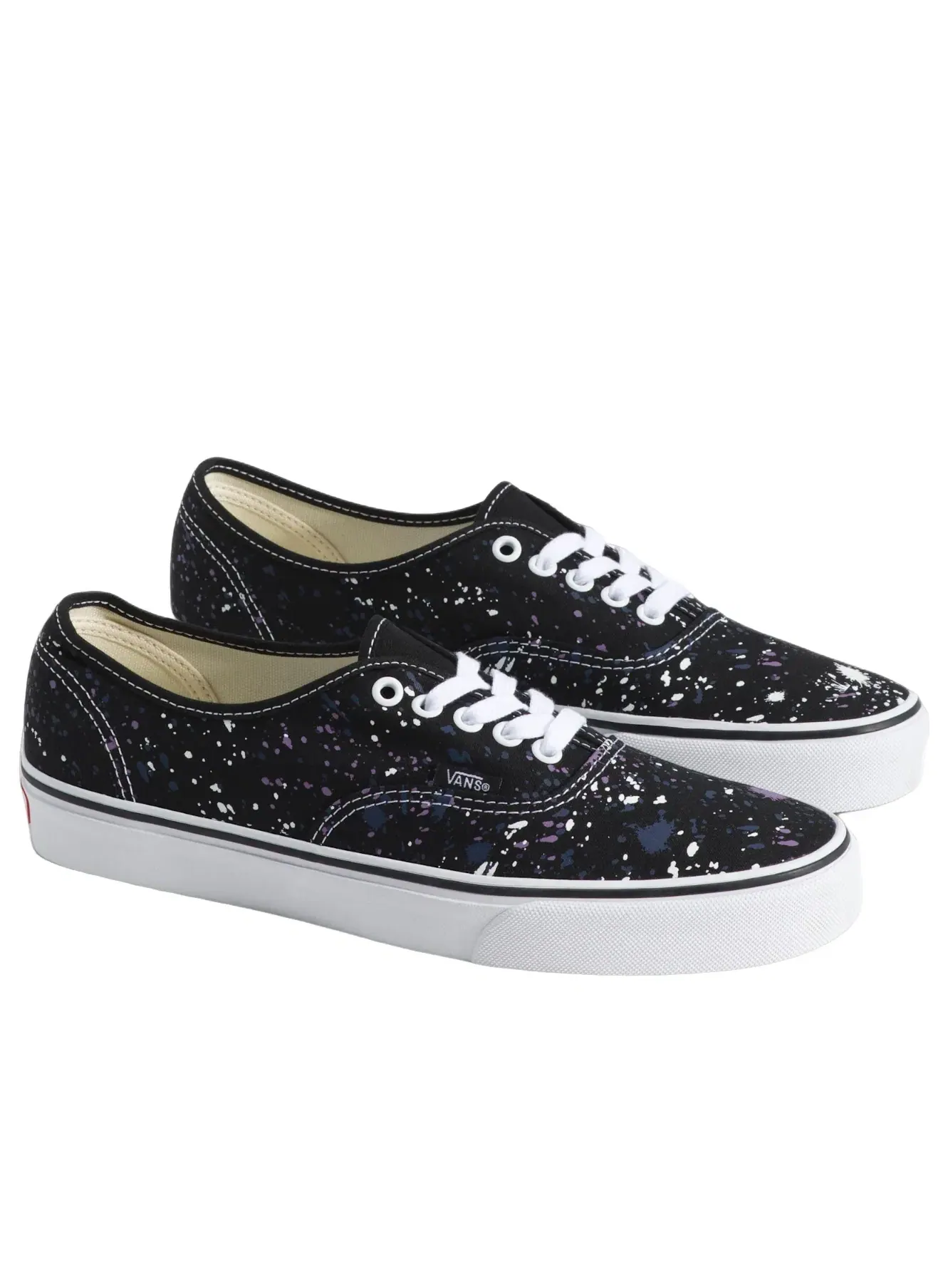 Мужские кеды с низким верхом Vans Authentic Splatter Black — изображение 2 из 4, черный