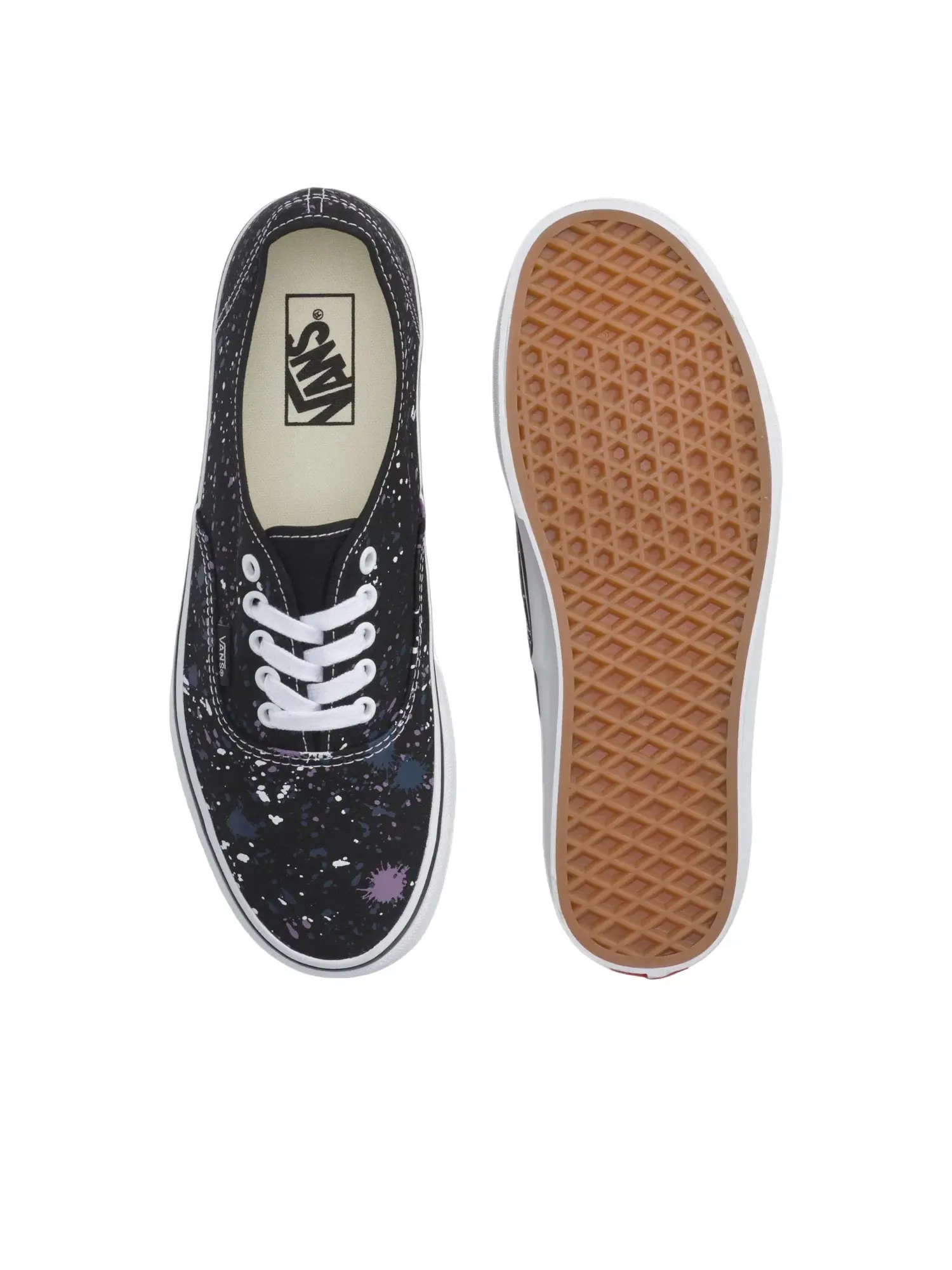 Мужские кеды с низким верхом Vans Authentic Splatter Black — изображение 4 из 4, черный