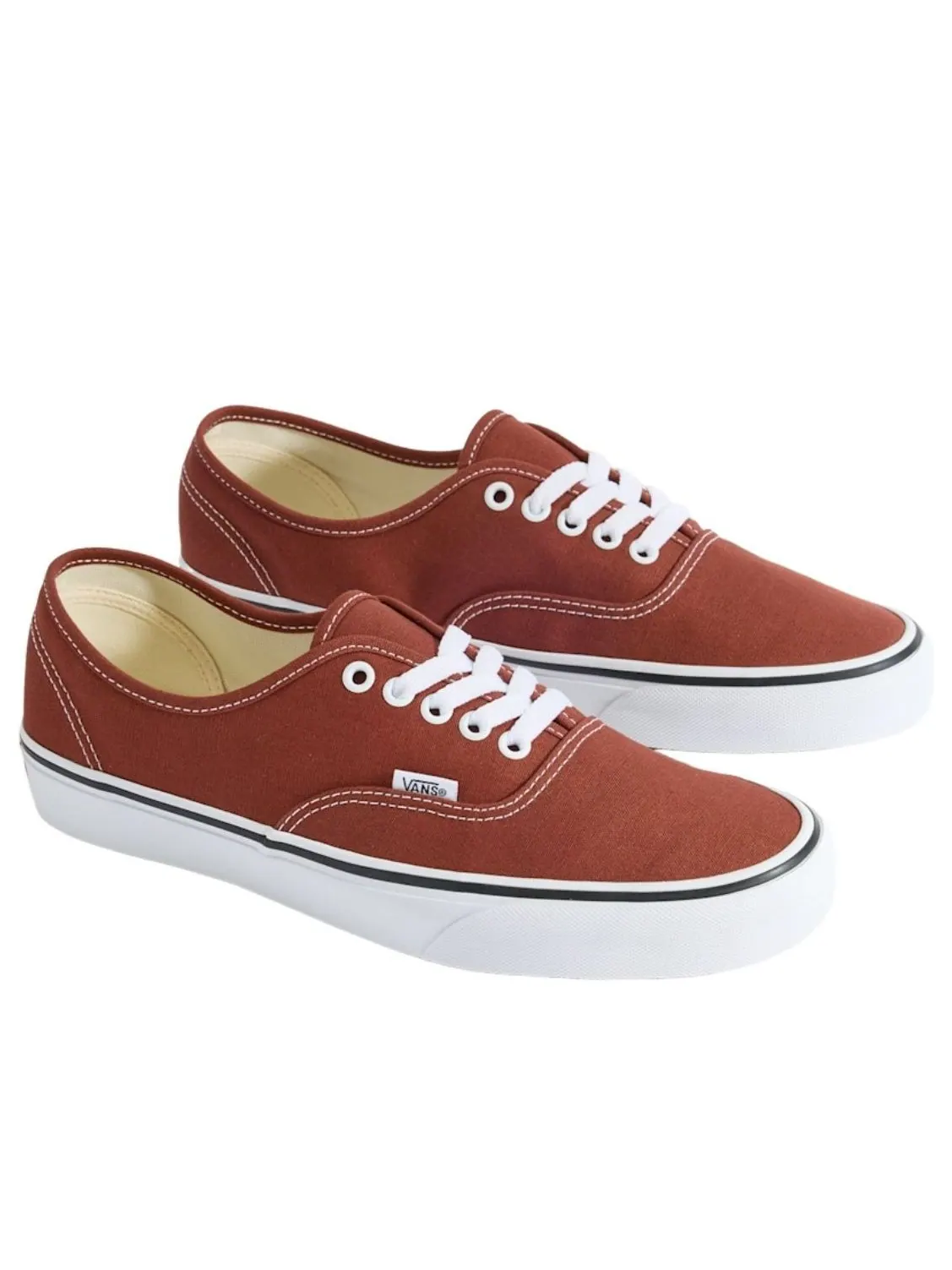 Vans Color Theory Authentic 'Reddish Brown' — изображение 2 из 5, коричневый/белый
