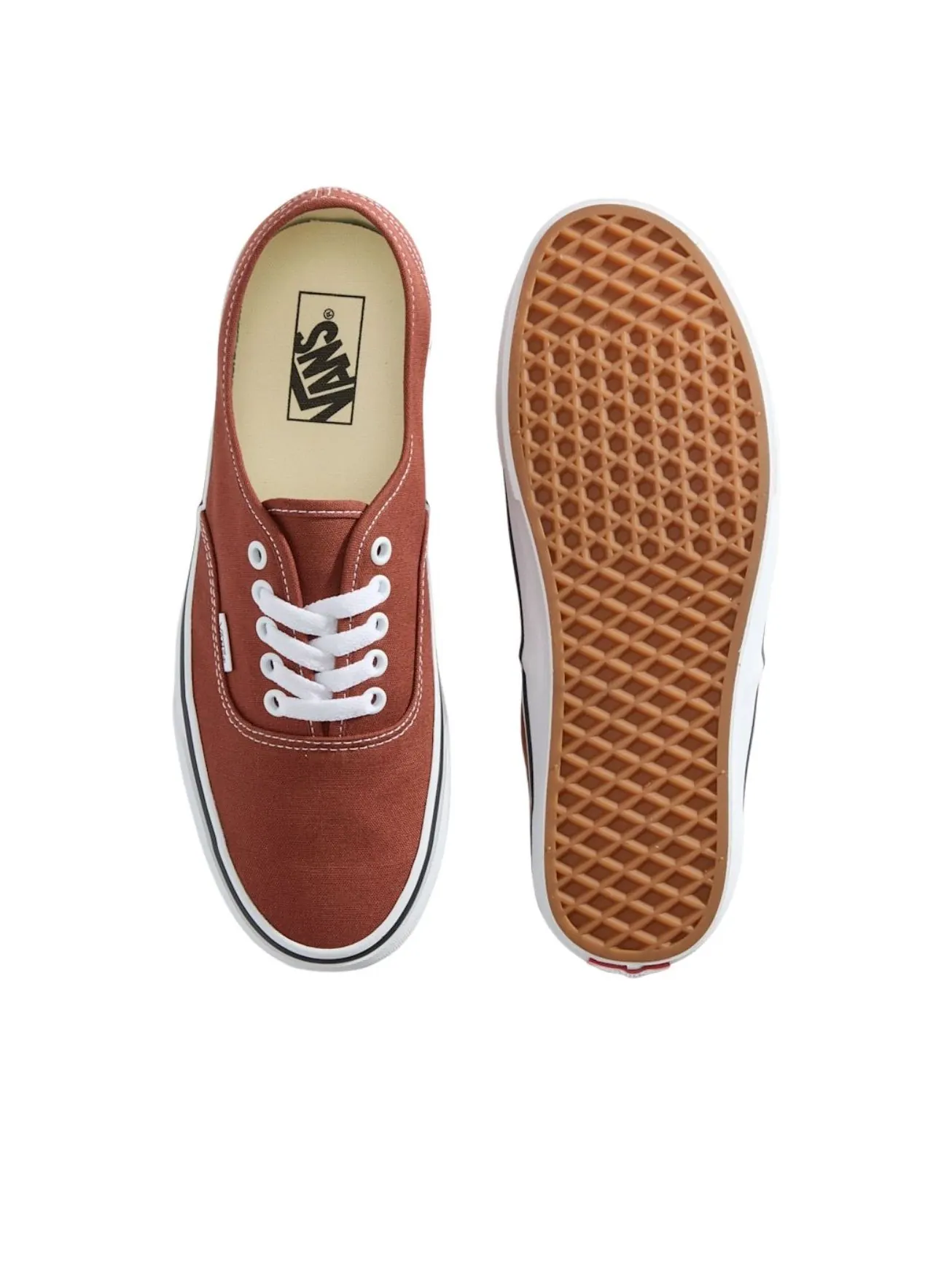 Vans Color Theory Authentic 'Reddish Brown' — изображение 3 из 5, коричневый/белый