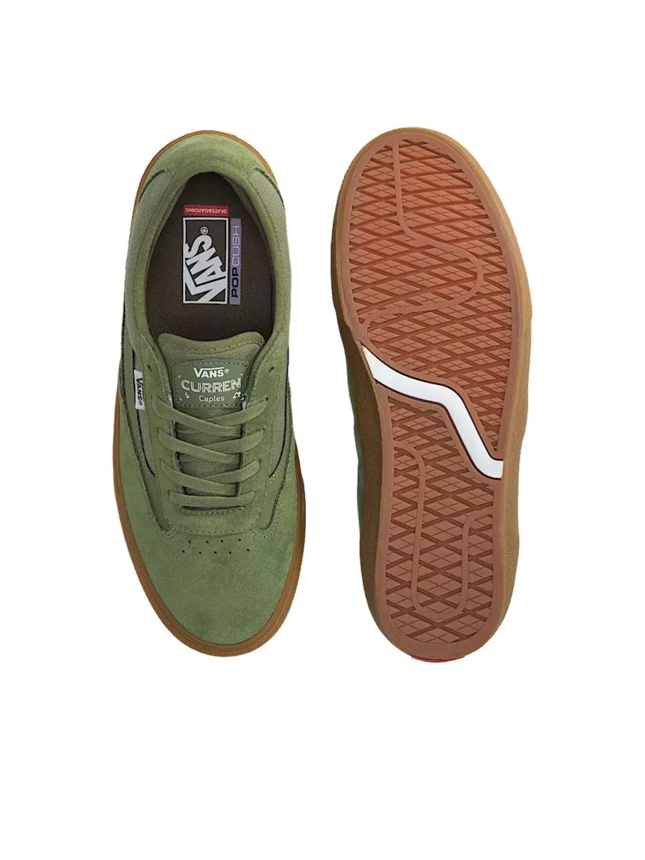 Кеды Vans Skate Curren Caples 'Green Gum' VN000D8517P — изображение 4 из 4, зеленый