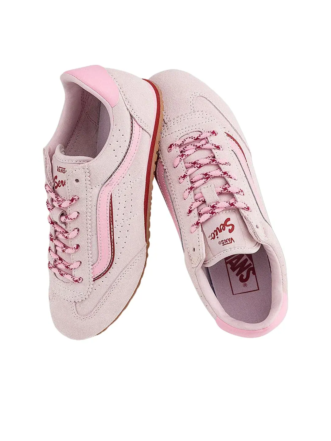 Мужские кроссовки с замшевым верхом Super Lowpro Vans — изображение 5 из 6, розовый