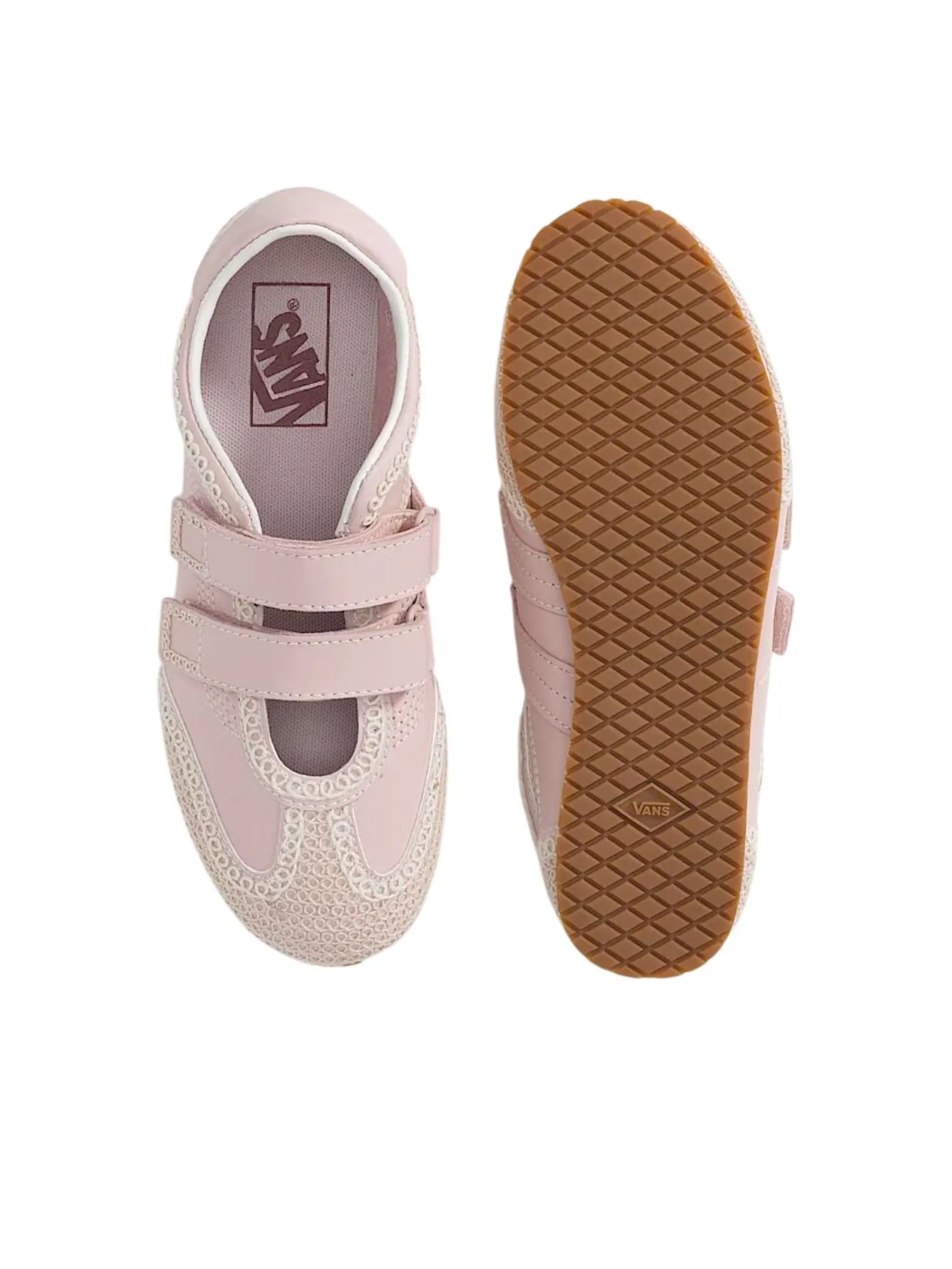 Кроссовки (WMNS) Vans Premium Mary Jane Super Lowpro 'Sepia Rose Pink' — изображение 3 из 5, розовый