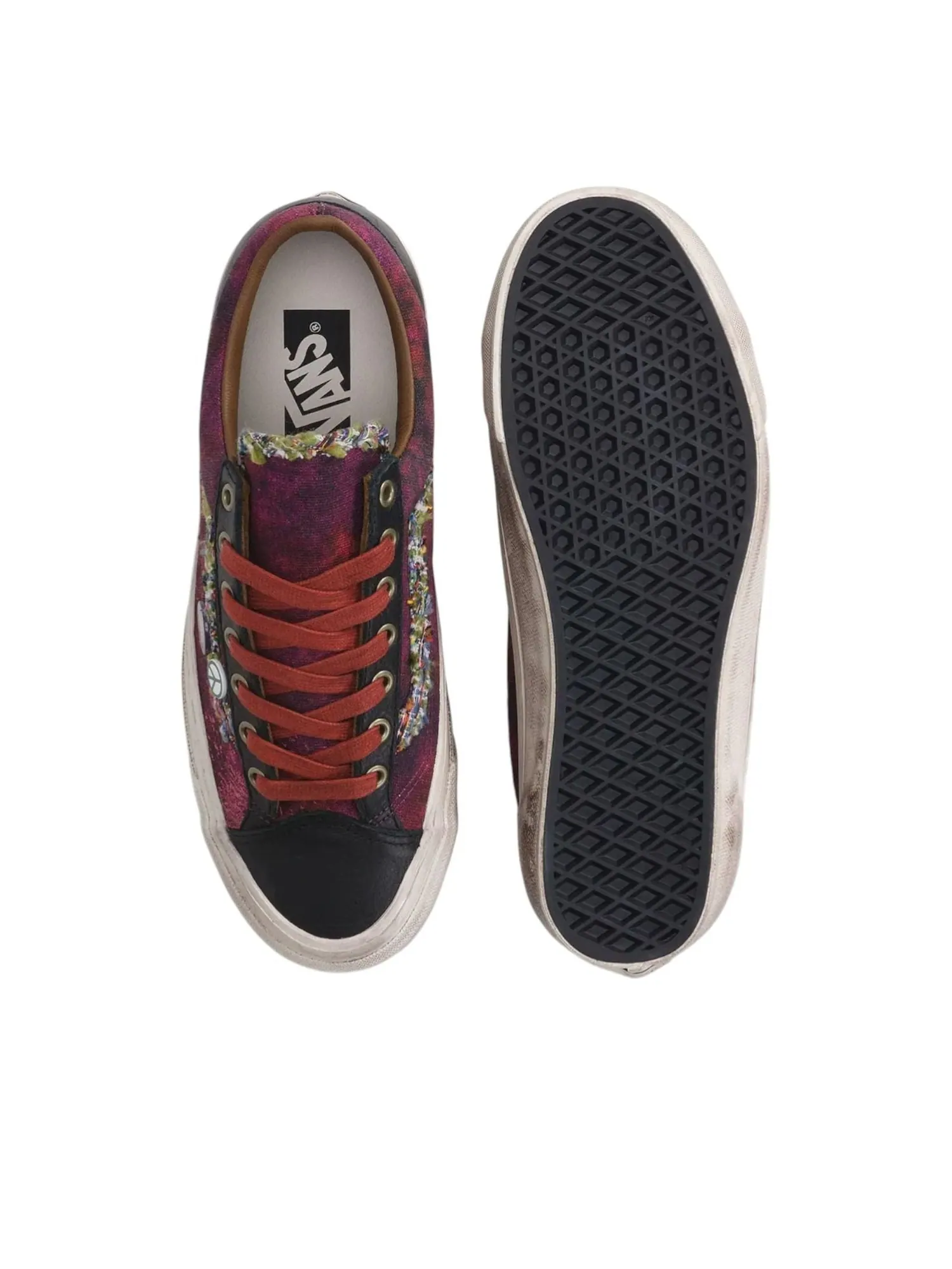 Кроссовки Vans Old Skool 36 LX Souvenir 'Burgundy' — изображение 3 из 4, бордовый