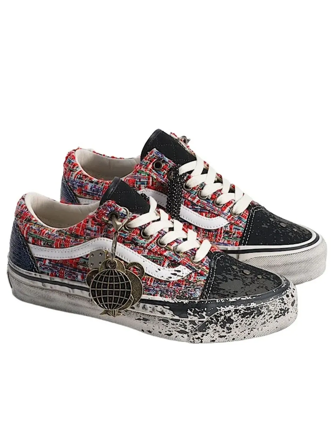 Кроссовки Vans Premium Old Skool 'Red Black' — изображение 2 из 5, красный
