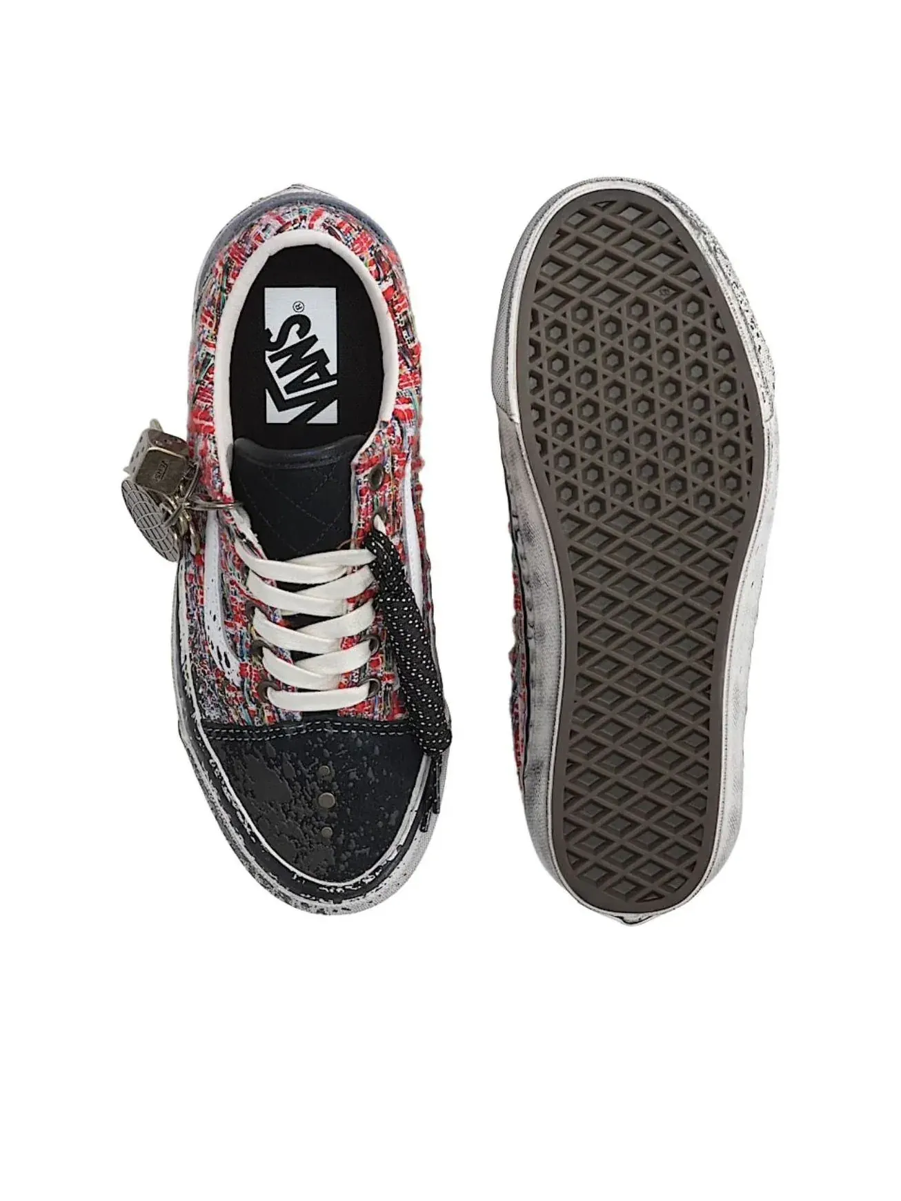 Кроссовки Vans Premium Old Skool 'Red Black' — изображение 3 из 5, красный