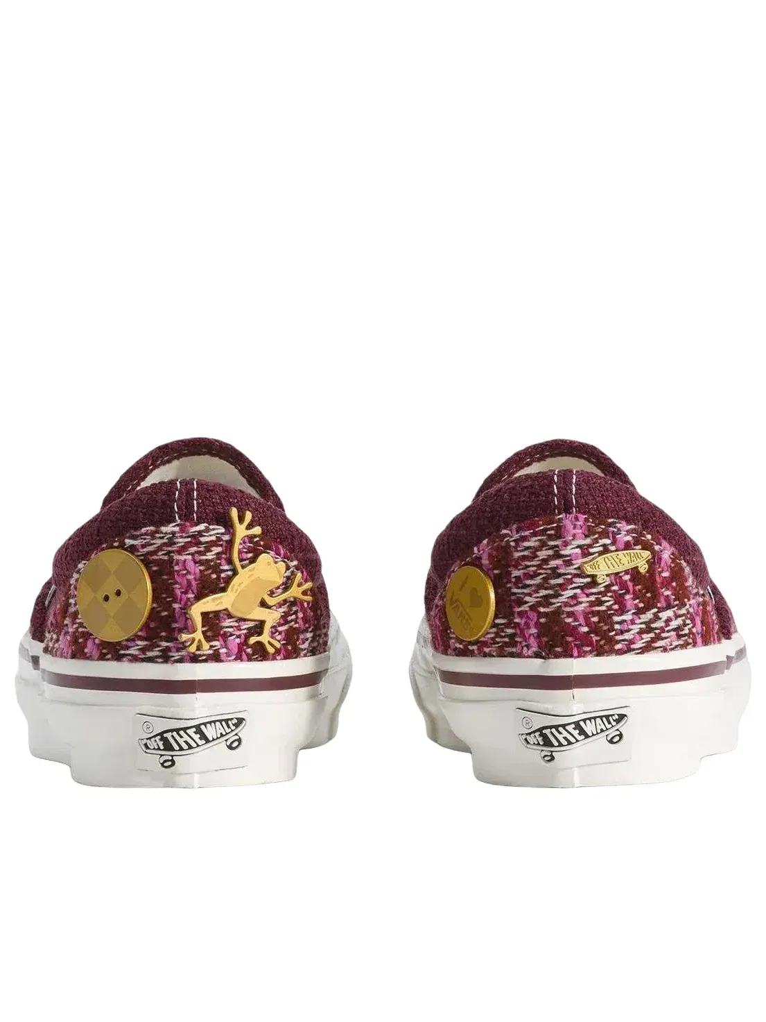 Мужские кеды slip-on с принтом Vans Brown Pink — изображение 3 из 4, розовый
