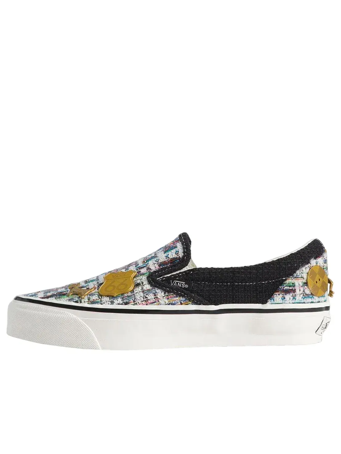 Мужские кеды Slip-On Black White Vans — изображение 1 из 4, мульти