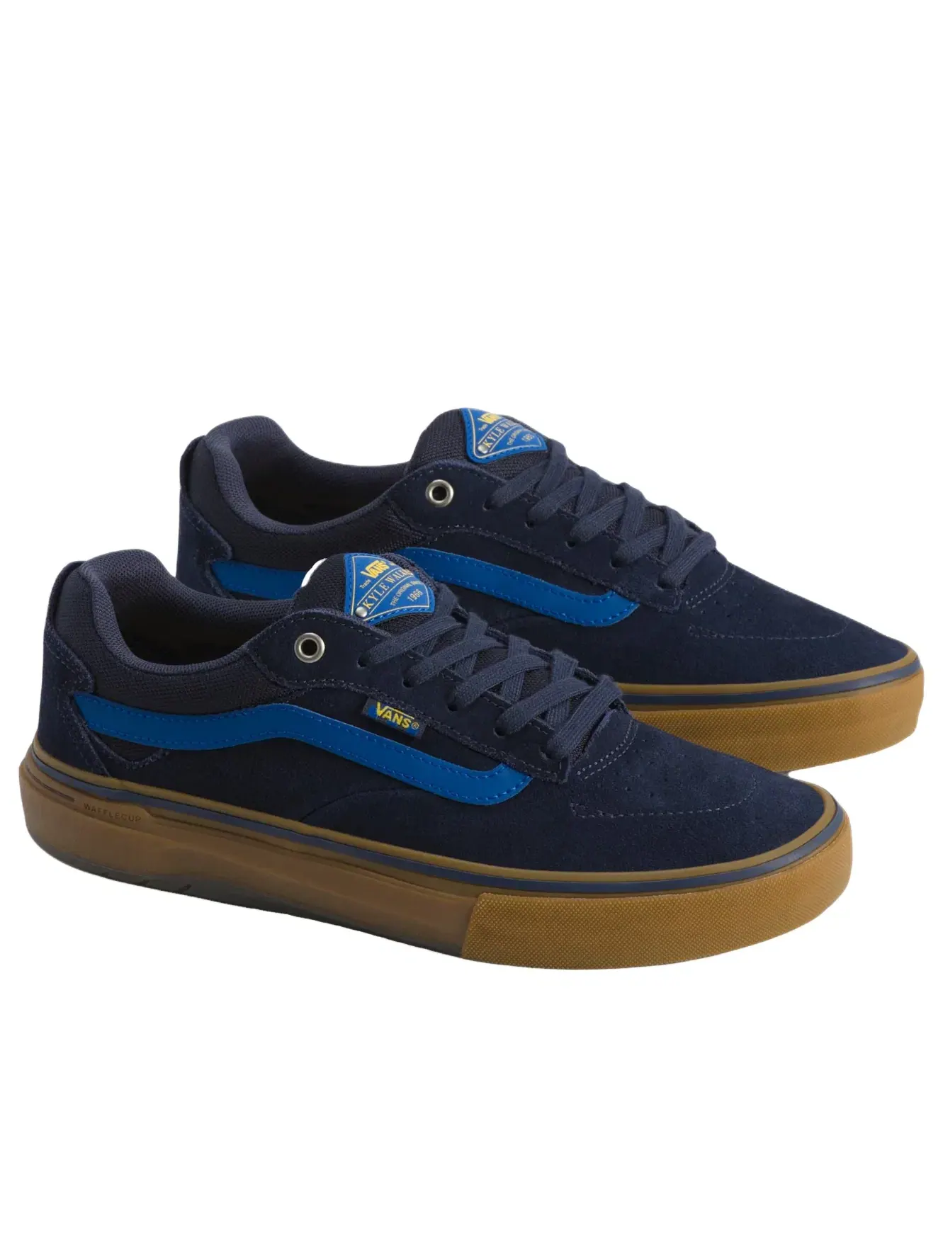 Мужские кроссовки для скейтбординга с зашнуровкой Kyle Walker Wafflecup Vans — изображение 2 из 4, темно-синий