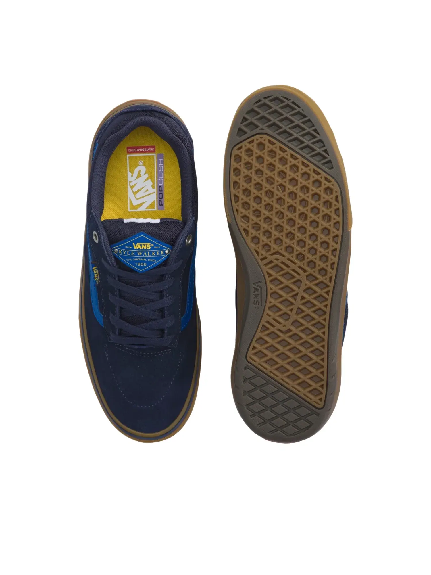 Мужские кроссовки для скейтбординга с зашнуровкой Kyle Walker Wafflecup Vans — изображение 4 из 4, темно-синий