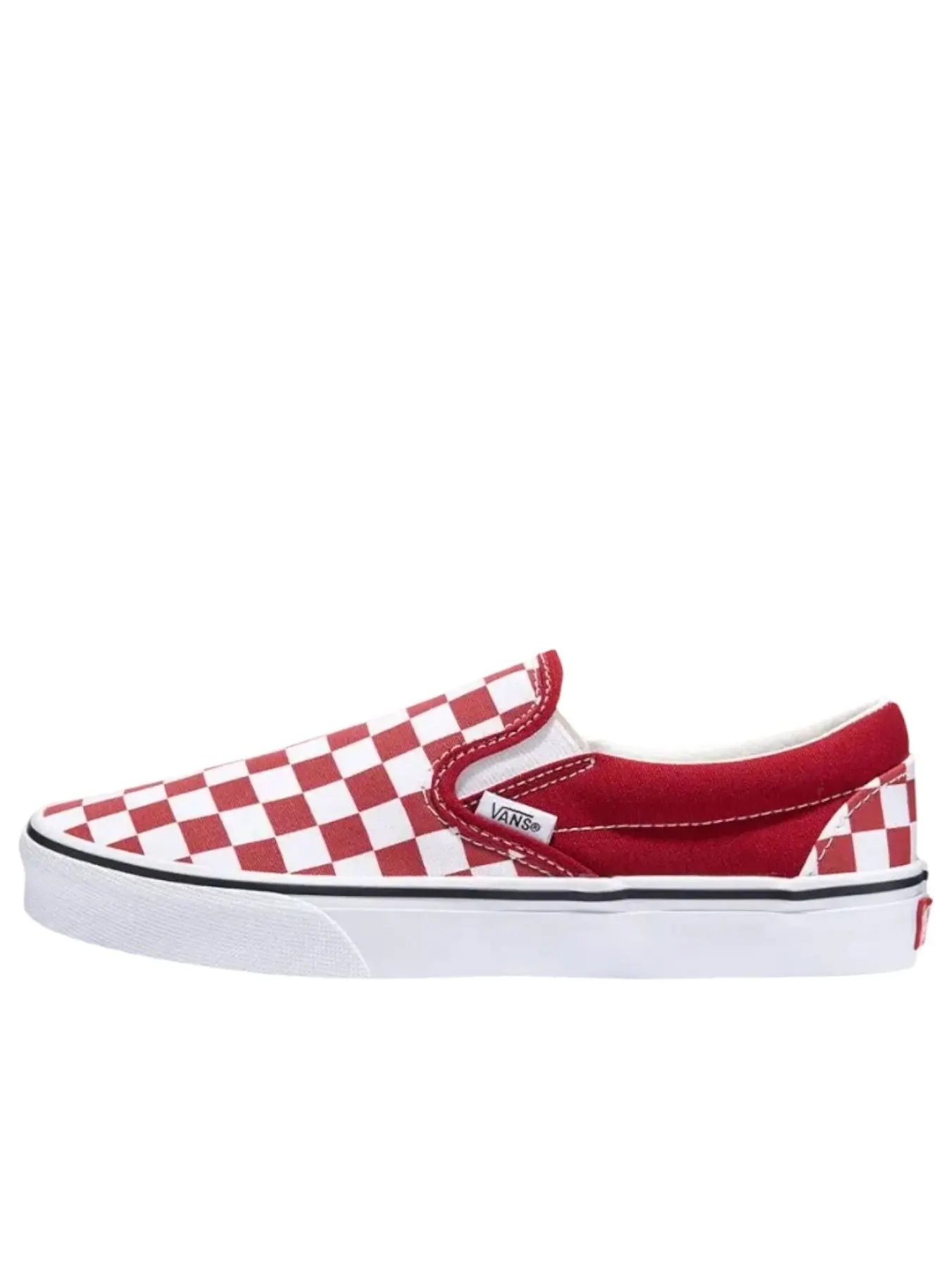Vans Classic Slip-On Checkerboard 'Red White' — изображение 1 из 4, красный/белый