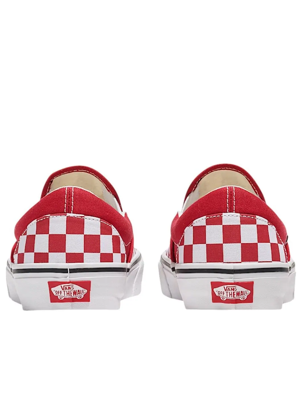 Vans Classic Slip-On Checkerboard 'Red White' — изображение 4 из 4, красный/белый
