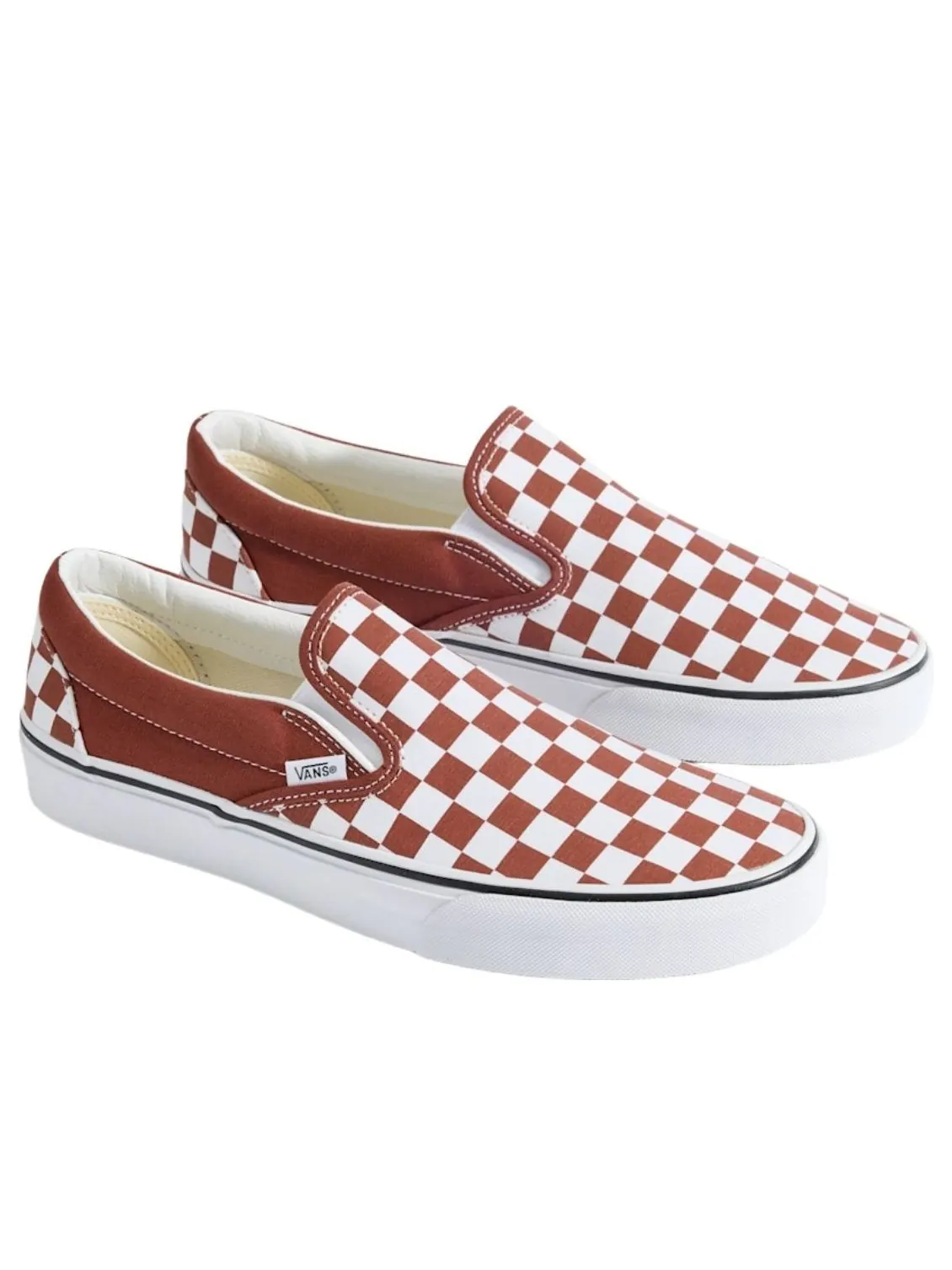 Vans Color Theory Classic Slip-On 'Reddish Brown' — изображение 2 из 5, коричневый/белый