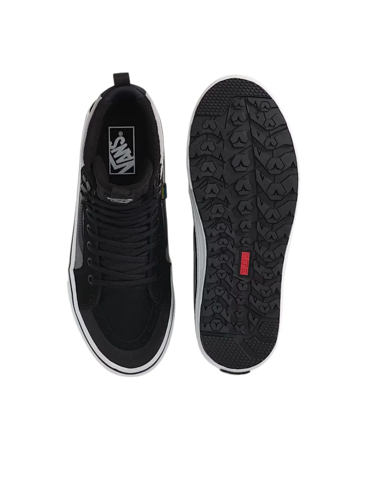 Водонепроницаемые утепленные кеды Vans Sk8-Hi 'Grey Black' — изображение 3 из 4, зеленый/черный
