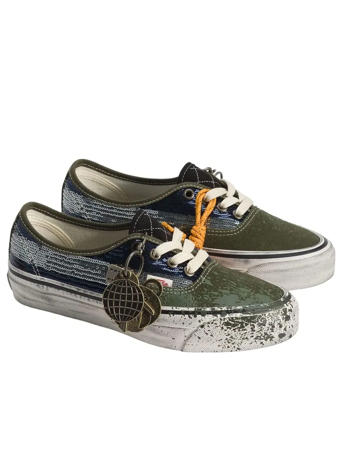 Кроссовки Vans Authentic Premium 'Charms' — изображение 3 из 5, зеленый/синий