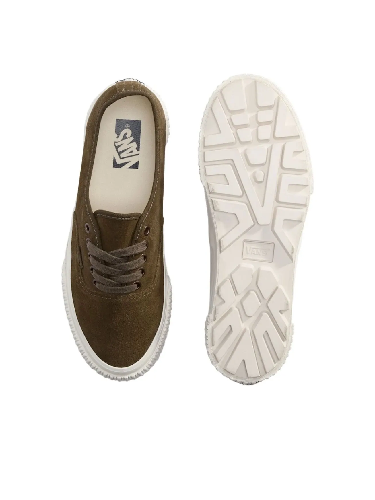 Vans Premium LX Authentic 44 V-Lug 'Brown Coffee' — изображение 3 из 4, коричневый//белый