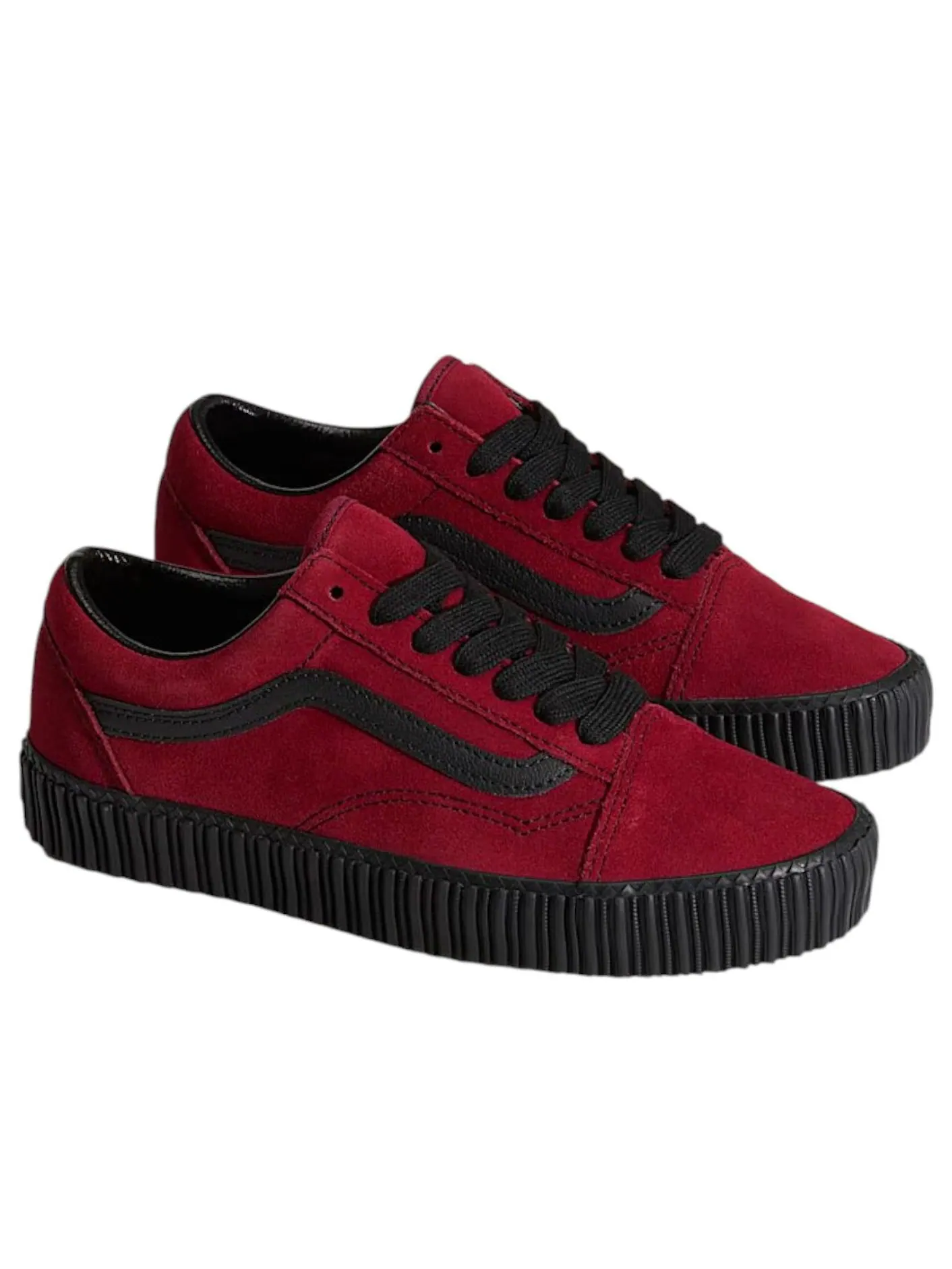 Кроссовки Vans Old Skool Creeper 'Bordeaux Red' — изображение 2 из 5, бордовый