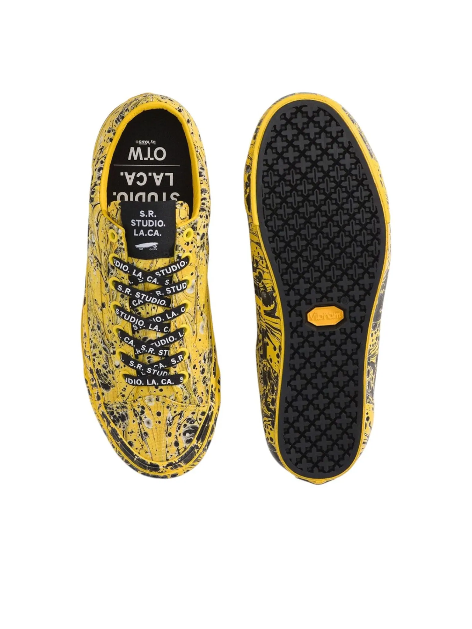 Кроссовки Vans x S.R. STUDIO. LA. CA. Old Skool 36 Vibram 'Cyber Yellow Marbled' — изображение 4 из 4, желтый