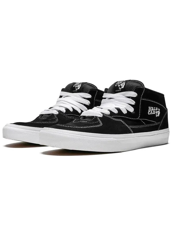 Кроссовки half cab 'black' Vans — изображение 2 из 4, черный/белый