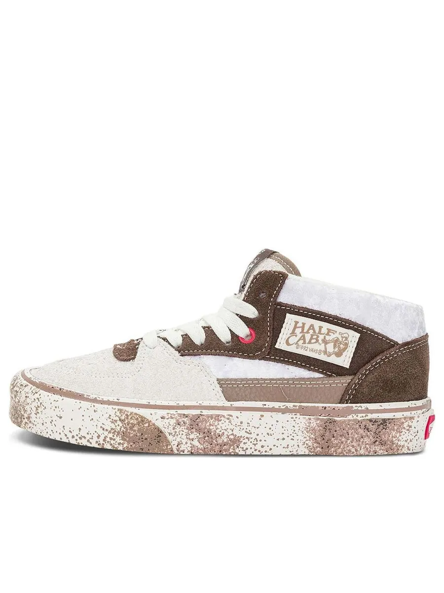 Кроссовки Vans Half Cab 'White Brown' — изображение 1 из 5, белый