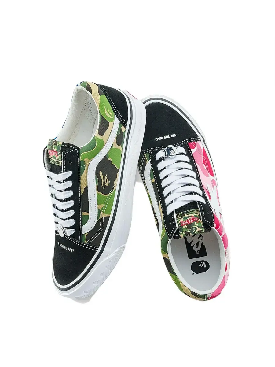 Кроссовки Vans x Bape ABC LX Old Skool 'Multi Color Camo' — изображение 3 из 5, мульти