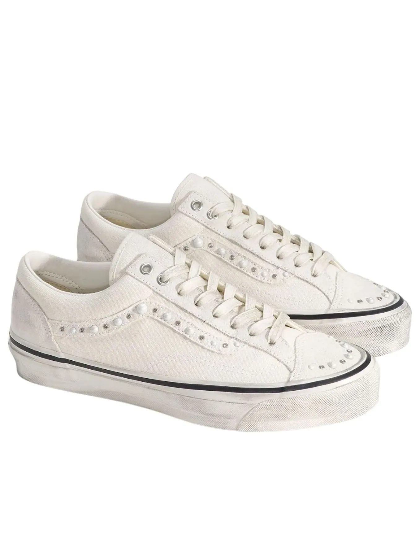 Vans Old Skool 36 Pearlized Pack 'Marshmallow' — изображение 2 из 5, белый/черный