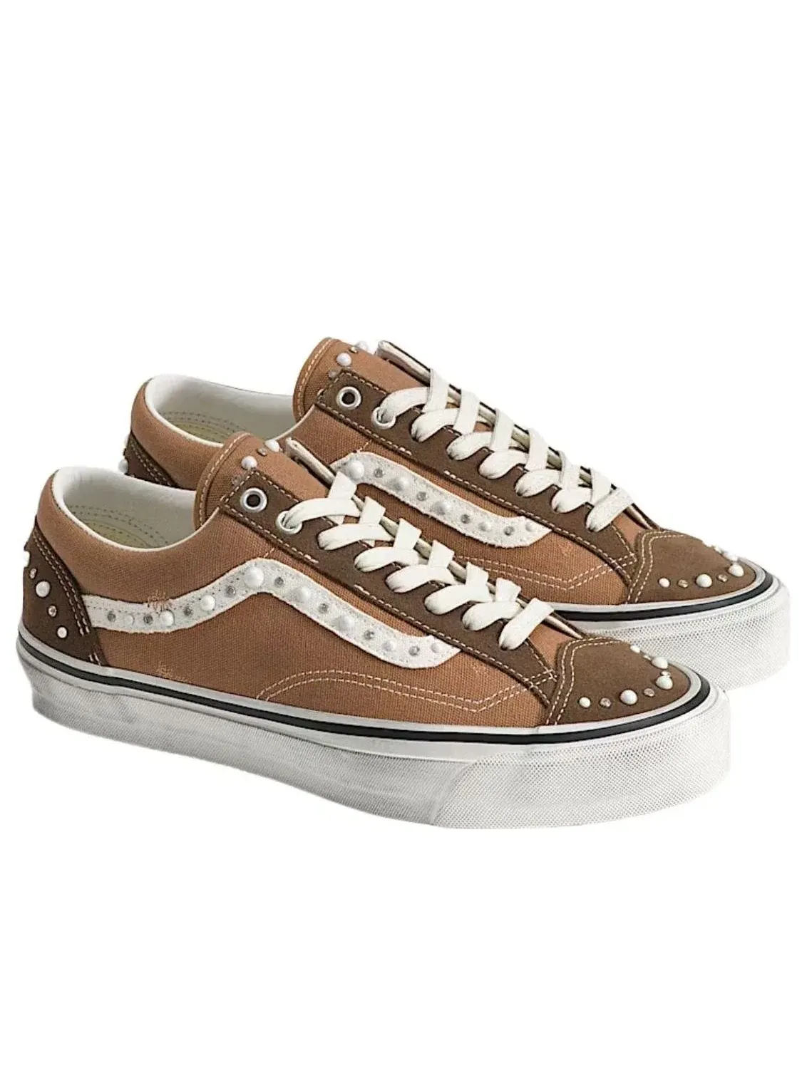 Кеды Vans Premium Old Skool 36 Pearlized 'Vintage Cocoa Brown' VN000E8VFST — изображение 2 из 4, коричневый