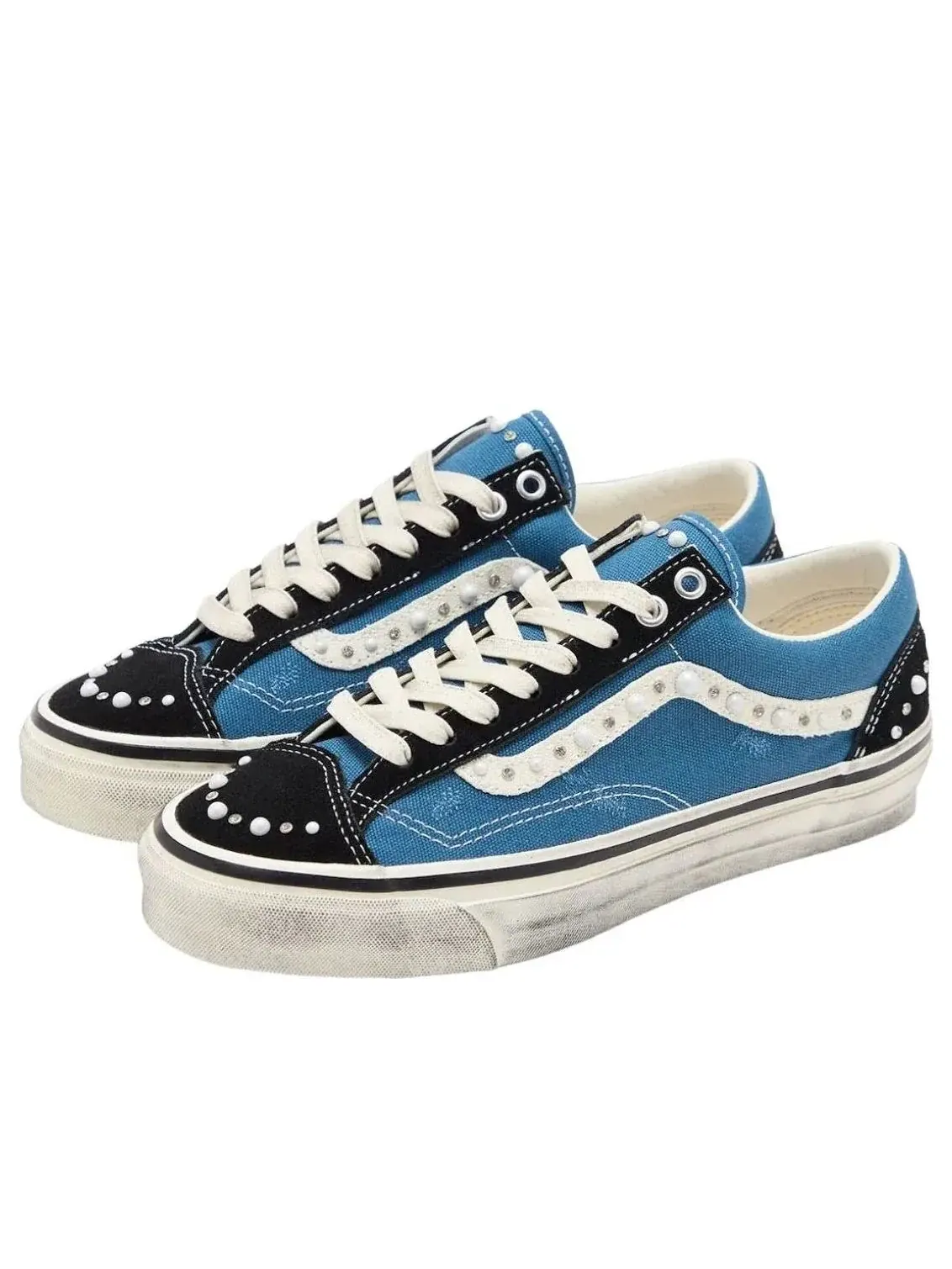Кроссовки Vans Old Skool 36 'Pearlized Navy' — изображение 2 из 5, темно-синий