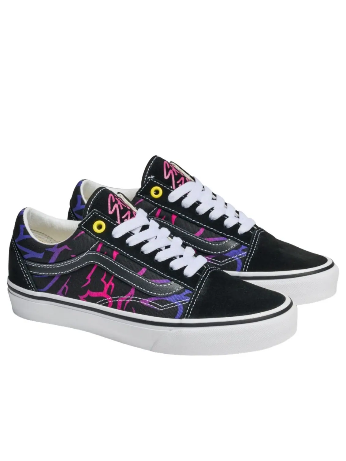 Vans x Kpop Demon Hunters Old Skool 'Black Pink' — изображение 2 из 5, черный/розовый