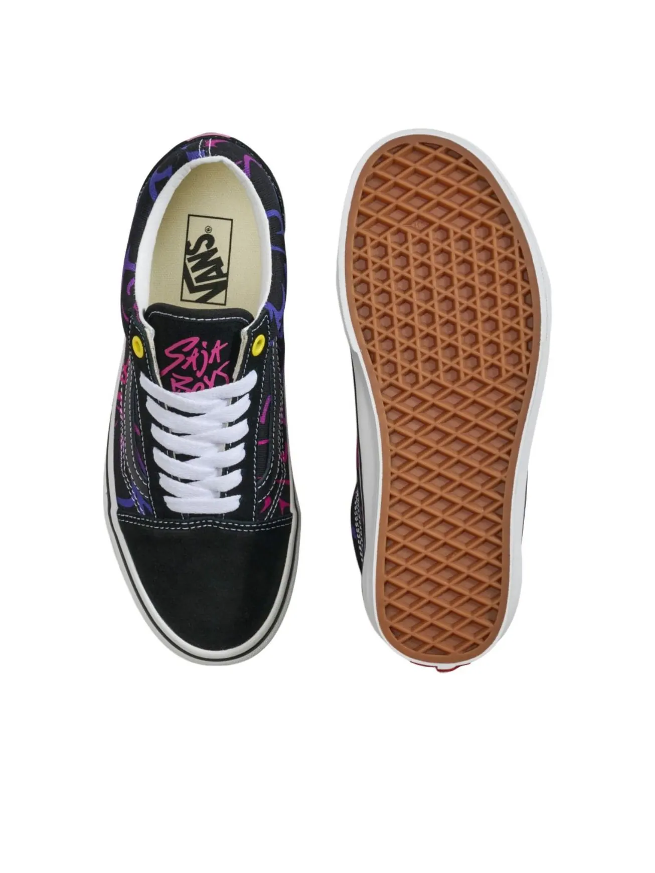 Vans x Kpop Demon Hunters Old Skool 'Black Pink' — изображение 3 из 5, черный/розовый
