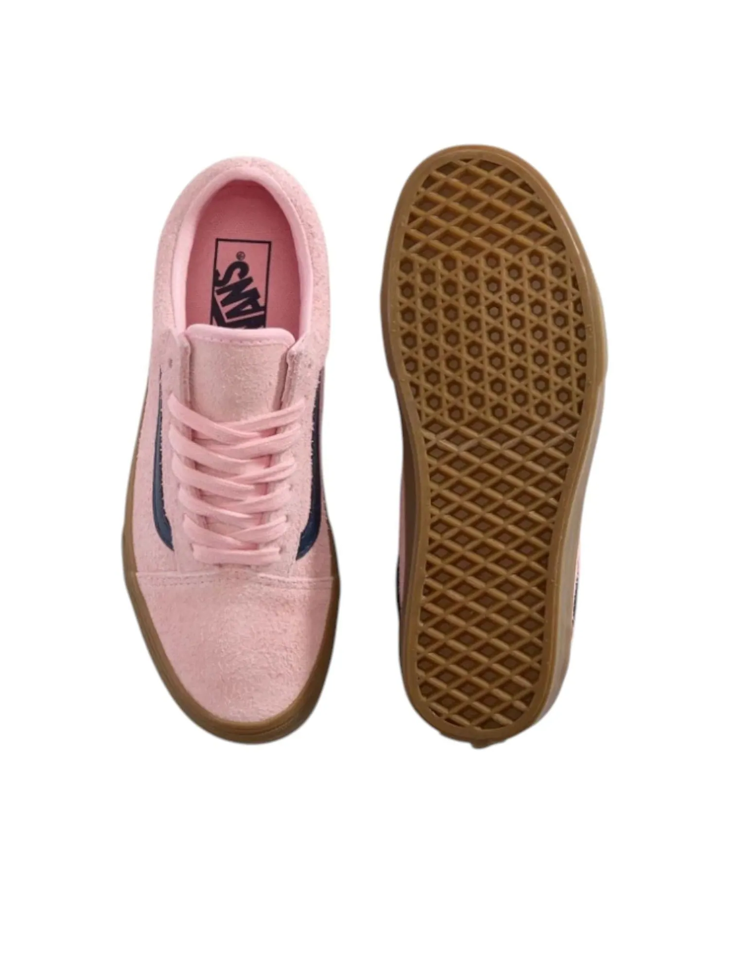 Vans Old Skool Hairy 'Pink Navy' — изображение 3 из 5, розовый/темно-синий
