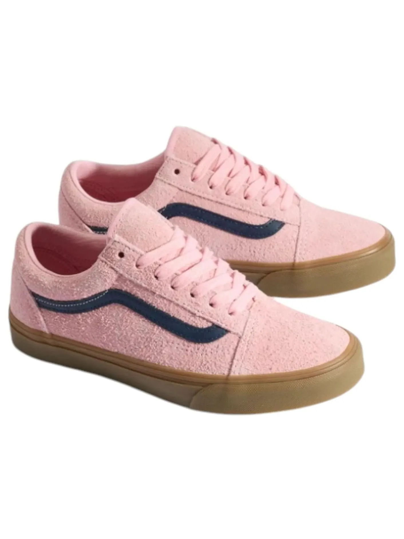 Кроссовки Vans Old Skool Hairy 'Pink Navy' — изображение 2 из 5, розовый