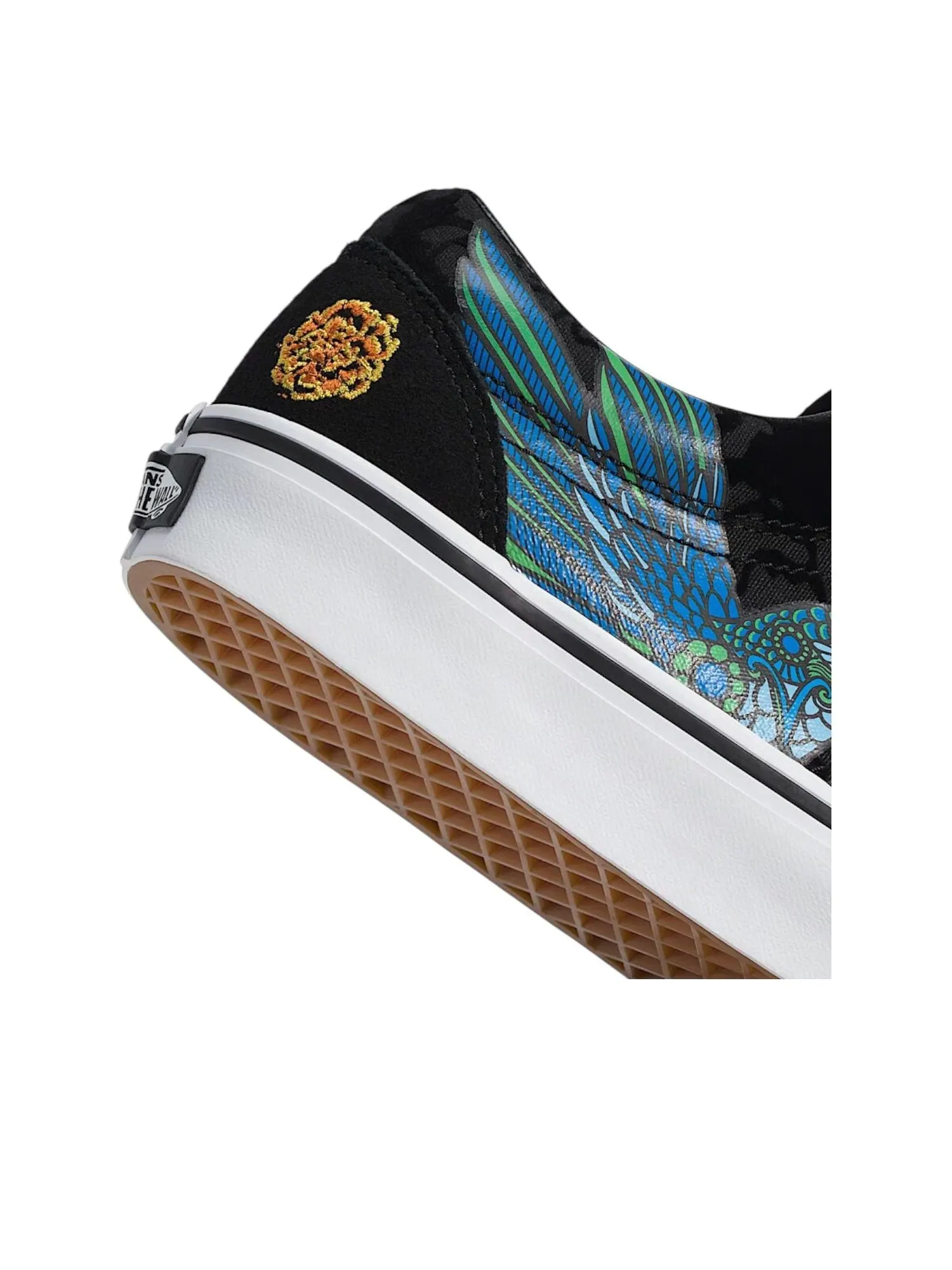 Vans Old Skool Dia de los Muertos 'Black Blue Green' — изображение 4 из 5, черный/синий/зеленый