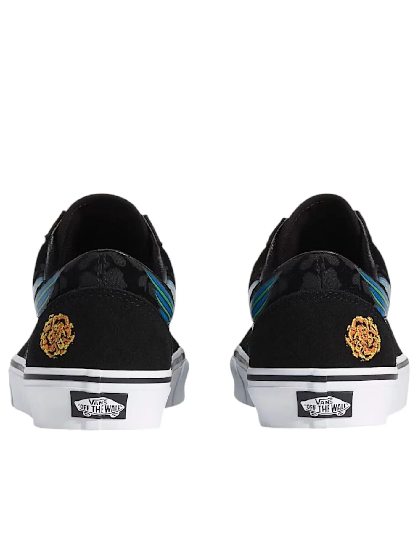 Vans Old Skool Dia de los Muertos 'Black Blue Green' — изображение 5 из 5, черный/синий/зеленый