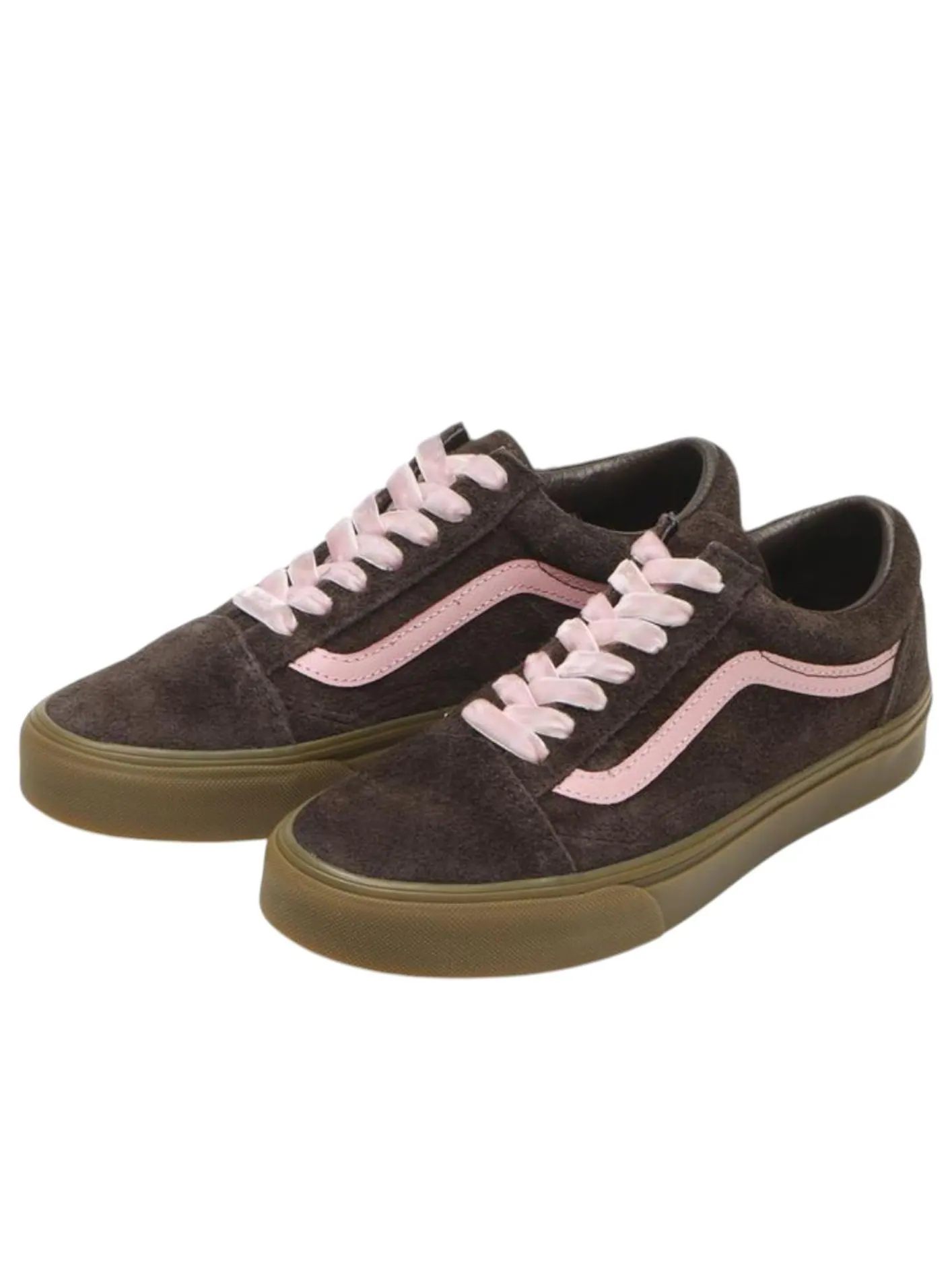 Кроссовки Vans Old Skool Hairy 'Brown Pink' — изображение 2 из 6, коричневый