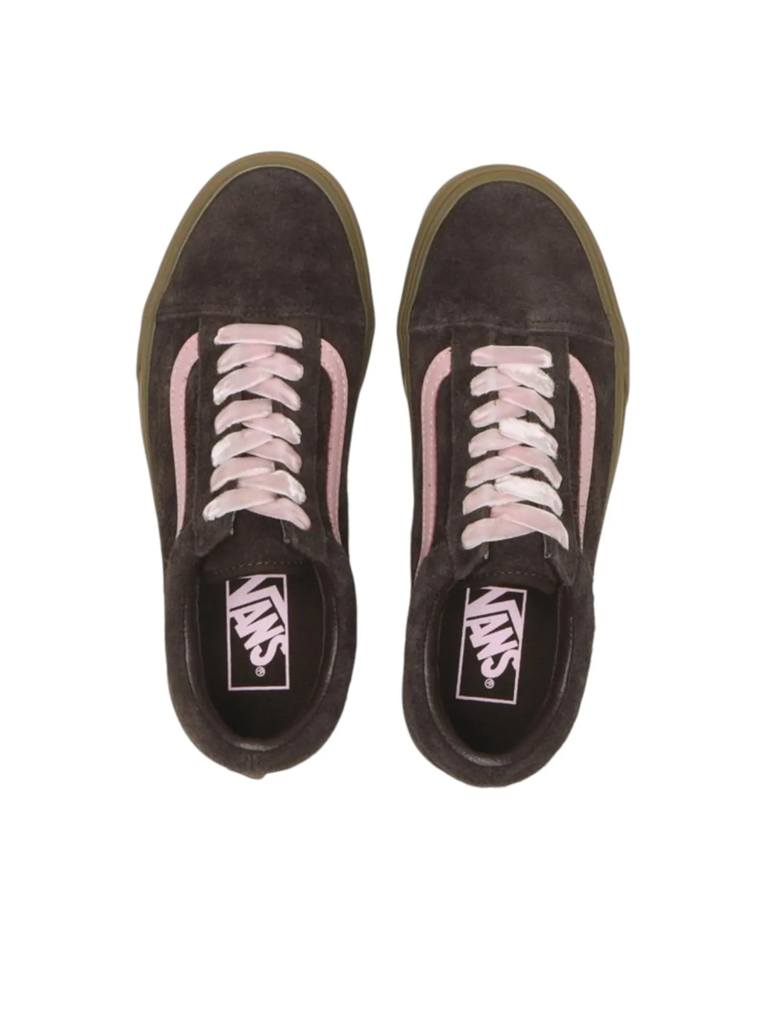 Кроссовки Vans Old Skool Hairy 'Brown Pink' — изображение 3 из 6, коричневый