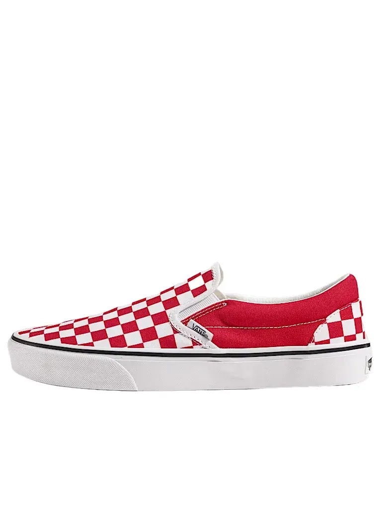 Мужские кеды Slip-On Vans Game Day Classic Checkerboard — изображение 1 из 4, красный