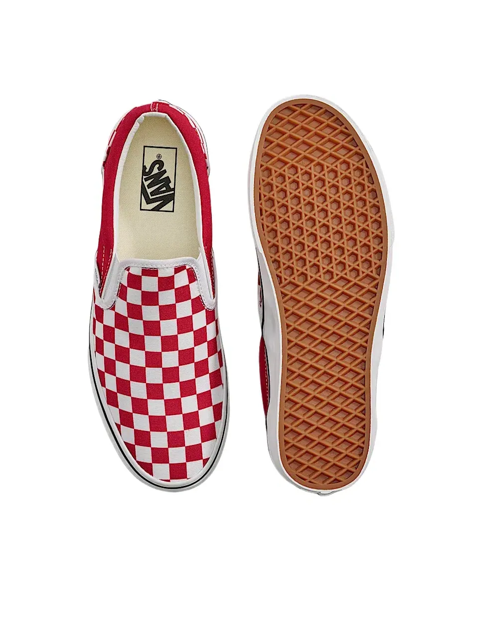 Мужские кеды Slip-On Vans Game Day Classic Checkerboard — изображение 4 из 4, красный