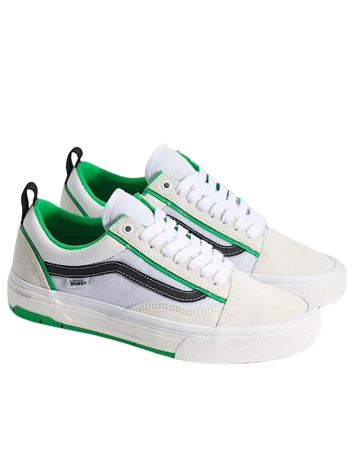 Кеды Vans Skate Old Skool Wafflecup 'White Green' VN000EB7WGR — изображение 2 из 4, белый