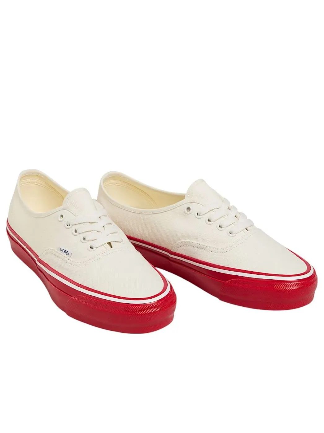 Кроссовки Vans Premium Authentic 'White Red Midsole' — изображение 2 из 4, белый