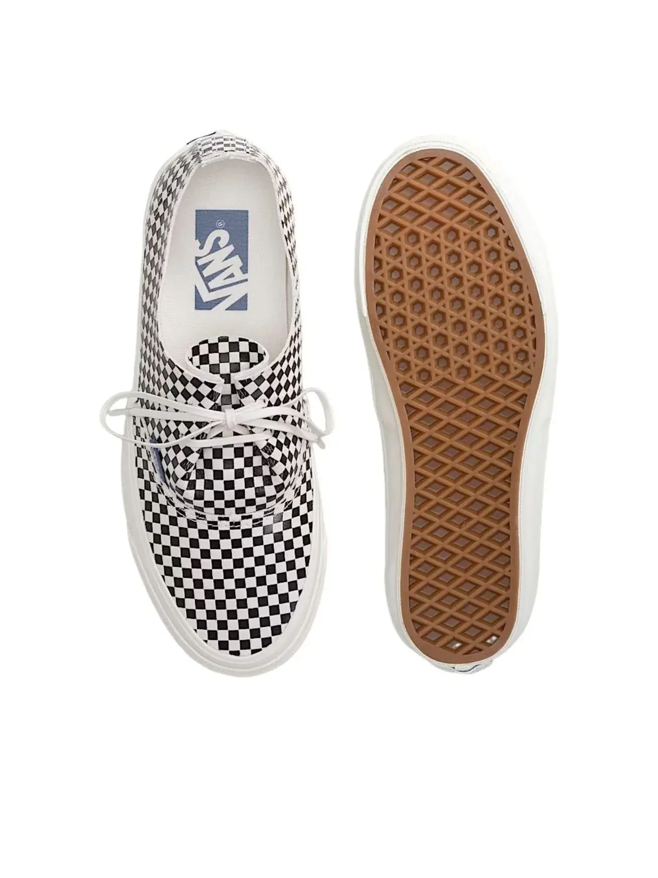 Кеды Vans Premium Authentic Checkerboard 'Black White' VN000ECPBA2 — изображение 3 из 4, черный
